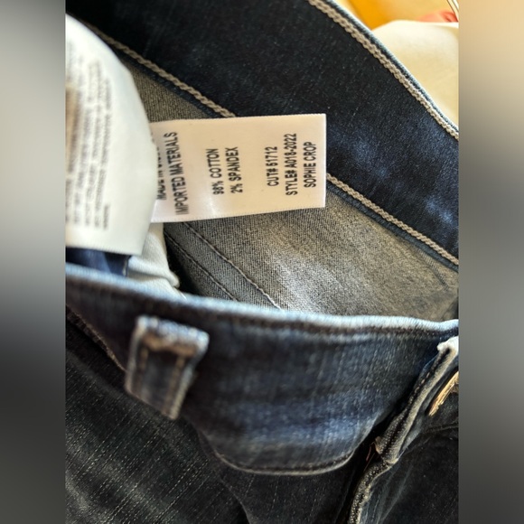 Agolde Sophie high rise raw hem jeans - Picture 7 of 8